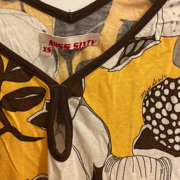 Miss Sixty Floral Retro Tank Top in XS - Picture 3 of 4